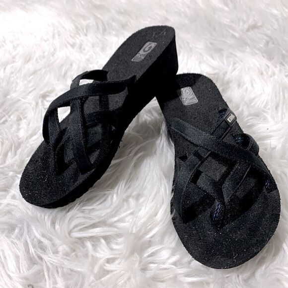 TEVA Mush Mandalyn Wedge OLA 2 sandals women’s size 6 - Picture 11 of 11